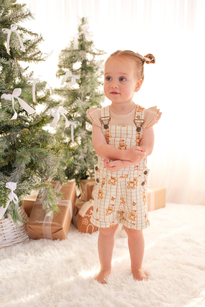 Cozy Short Sleeve Flutter - Oatmeal