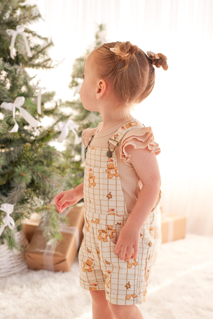 Cozy Short Sleeve Flutter - Oatmeal