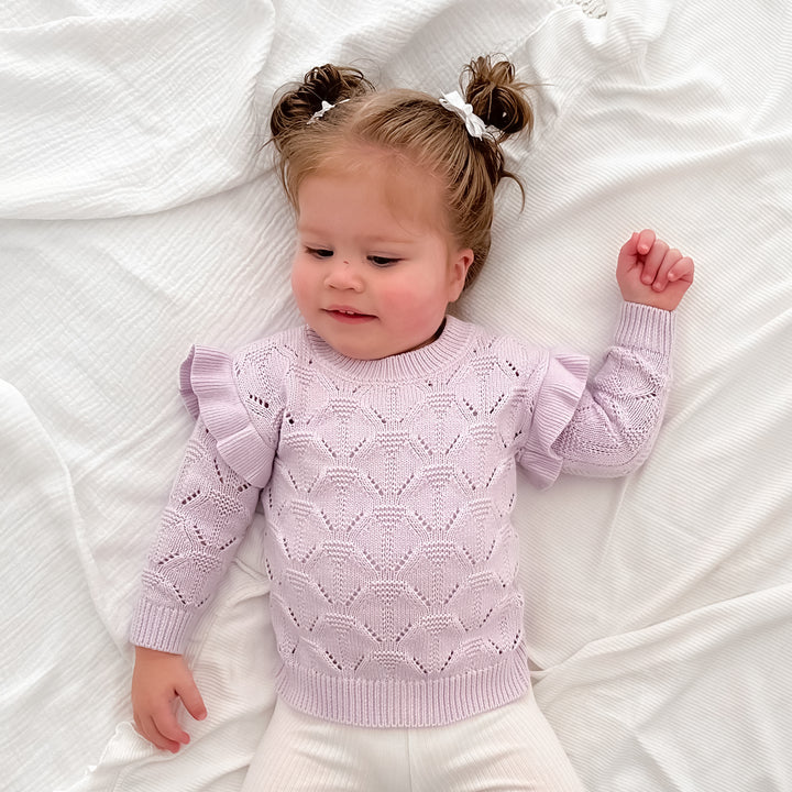 Jessie Flutter Knit - Lilac Blossom