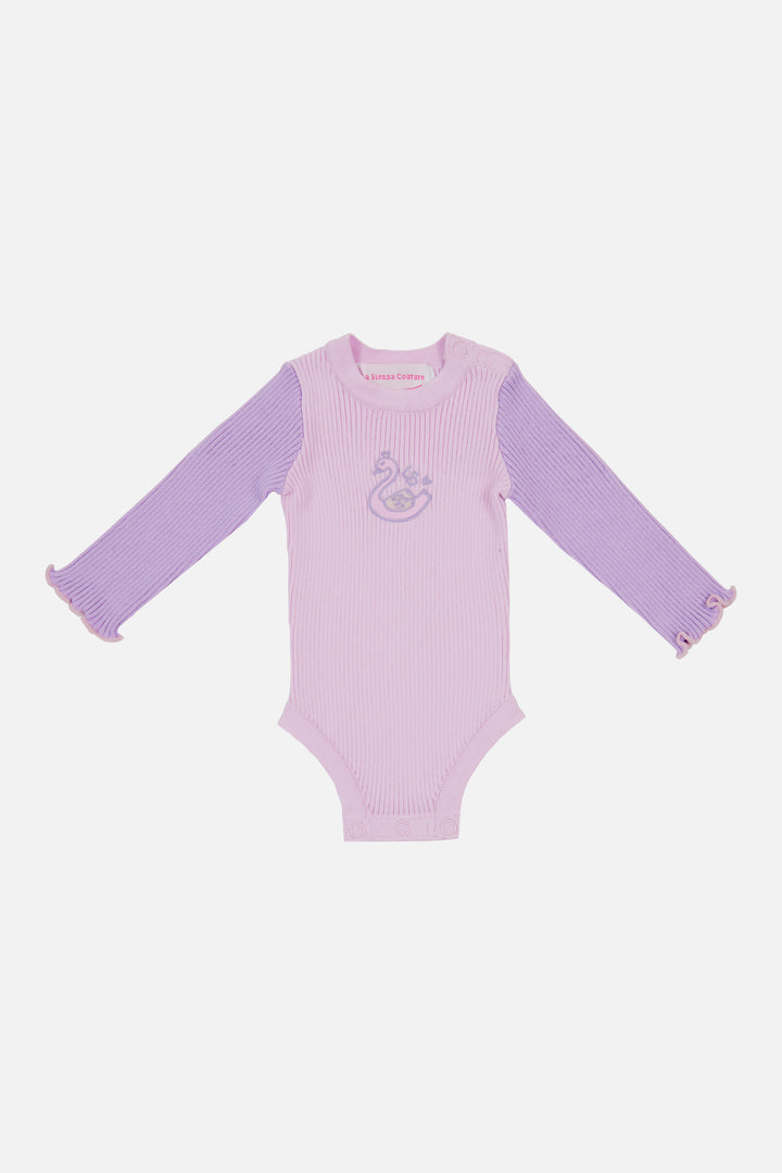 Knitted Bodysuit/Top - Lavender