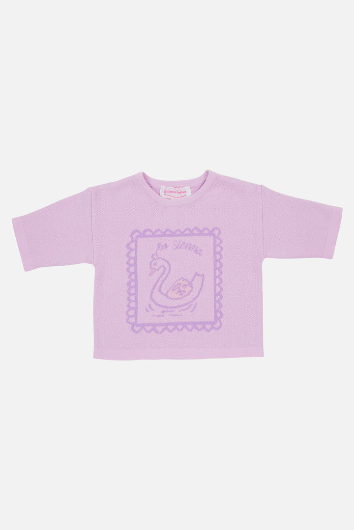 Knitted Long Sleeve Tee - Lavender