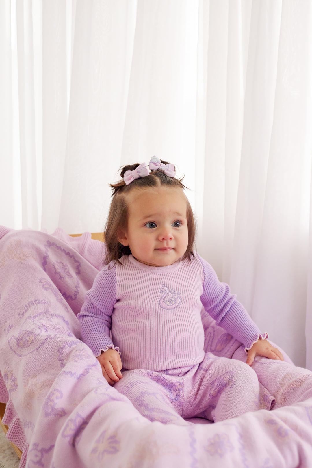 Knitted Bodysuit/Top - Lavender