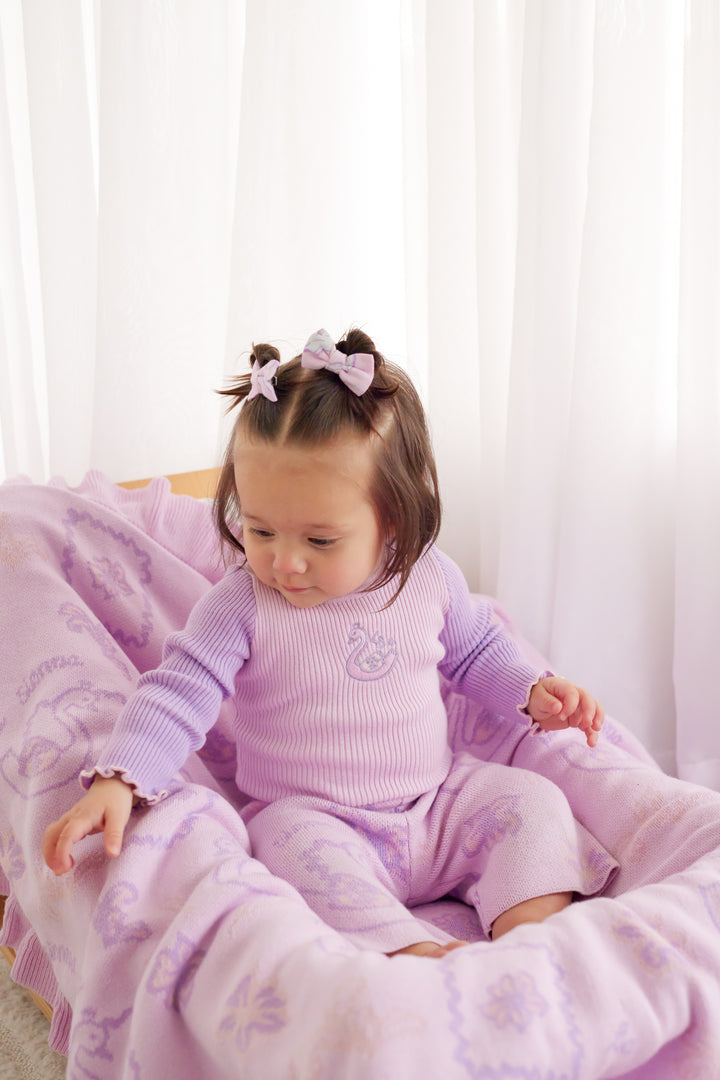 Knitted Bodysuit/Top - Lavender