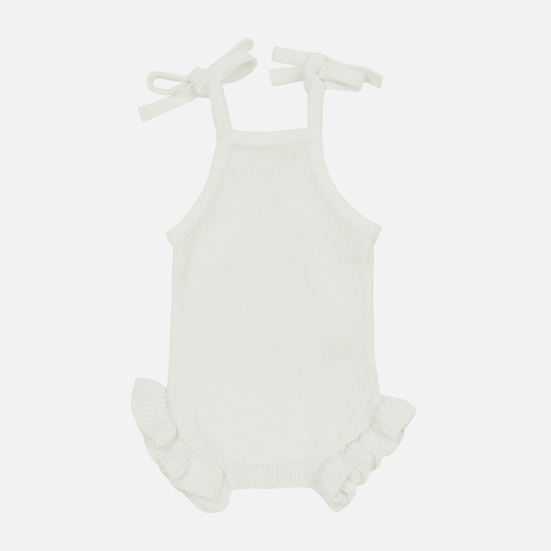 Summer Frill Romper - Marshmallow