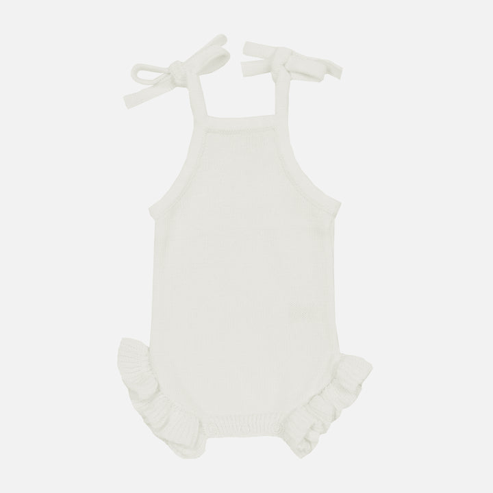 Summer Frill Romper - Marshmallow