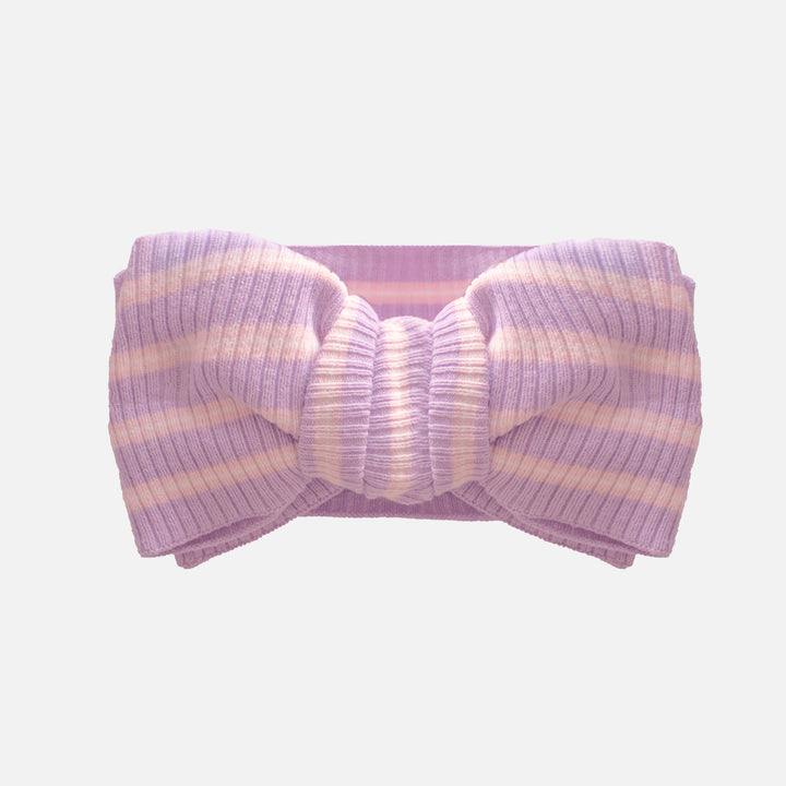 Knitted Headwrap - Orchid Stripe