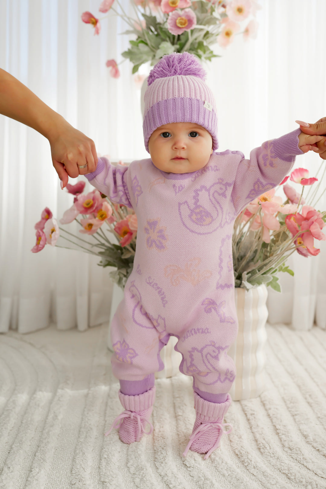 Knitted Jumpsuit - Swan