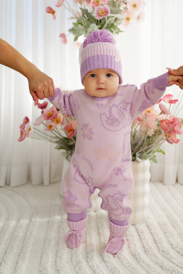 Knitted Jumpsuit - Swan