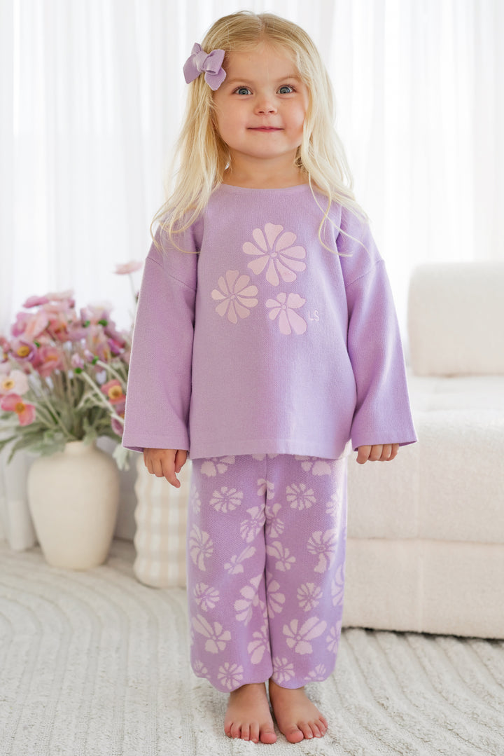 Knitted Wide Leg Pants - Odette
