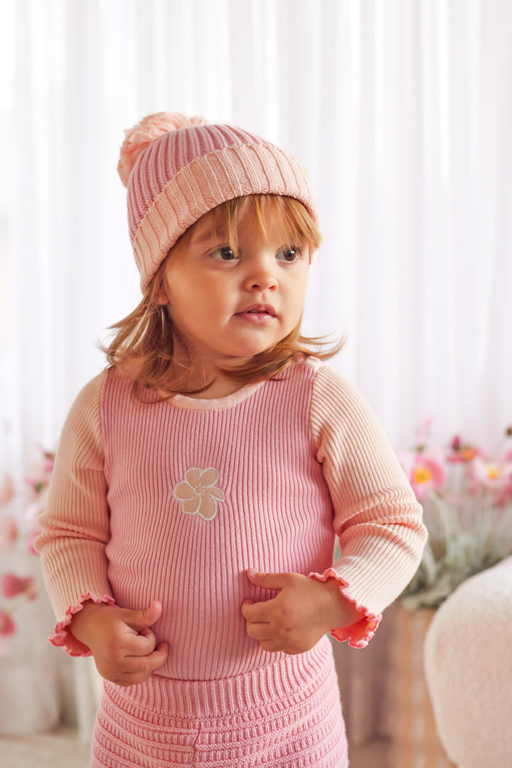 Knitted Bodysuit/Top - Ballet Pink