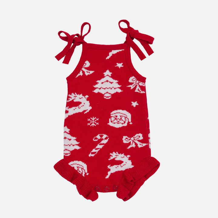 Summer Frill Romper - Merry Little Christmas