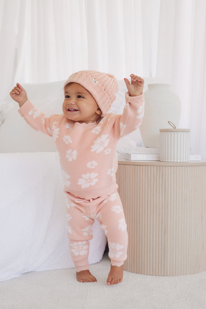 Super Chunky Knit Beanie - Peach