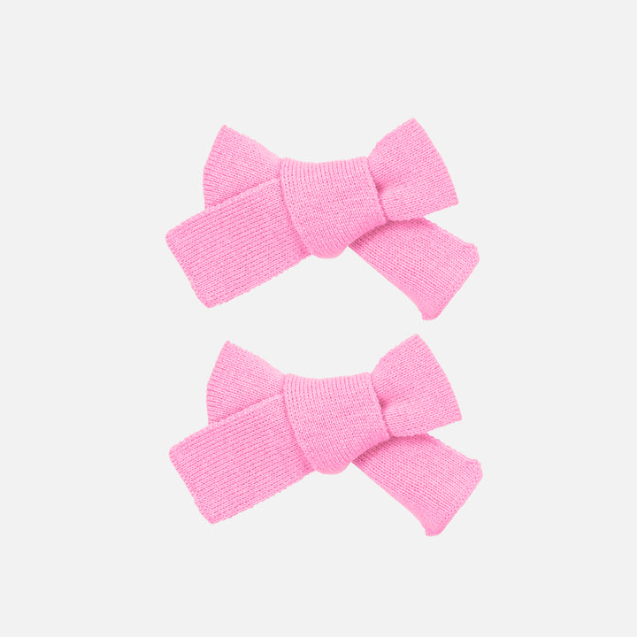 Knitted Mini Bows - Pink Bloom