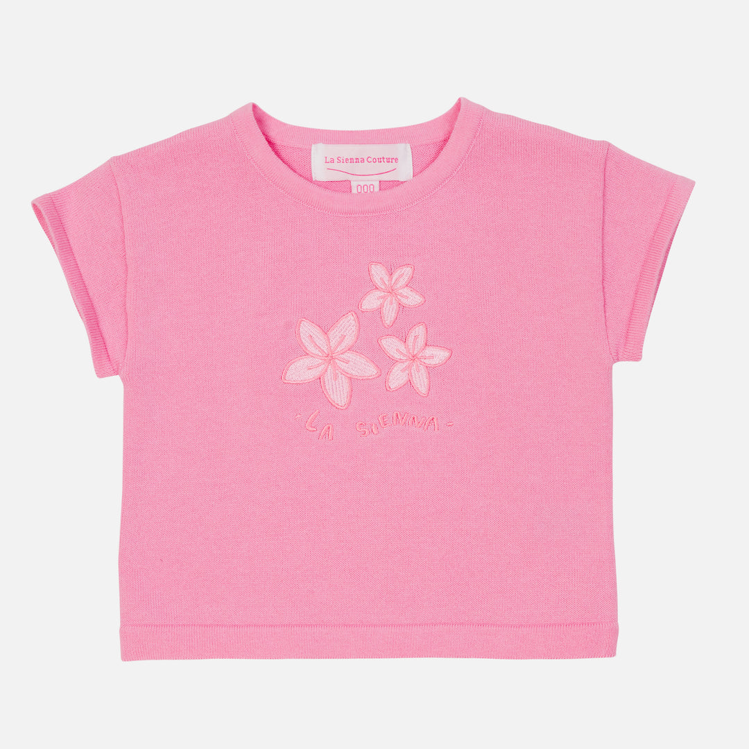 Knitted Tee - Pink Sorbet