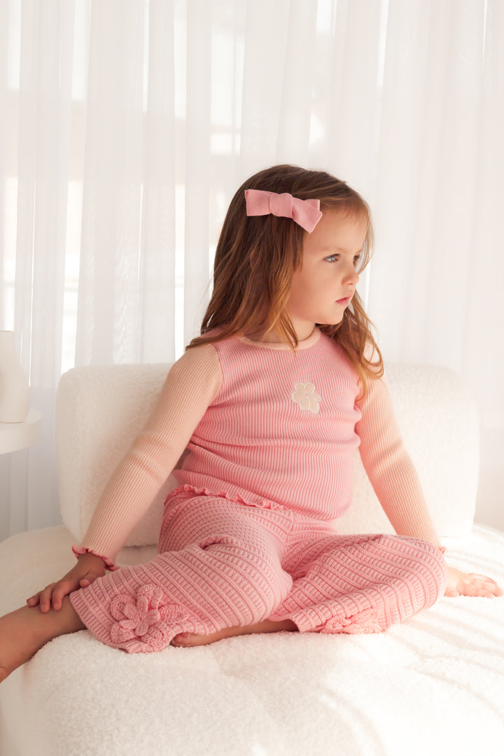 Knitted Bodysuit/Top - Ballet Pink