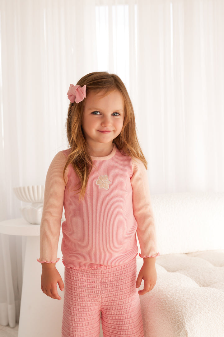 Knitted Bodysuit/Top - Ballet Pink