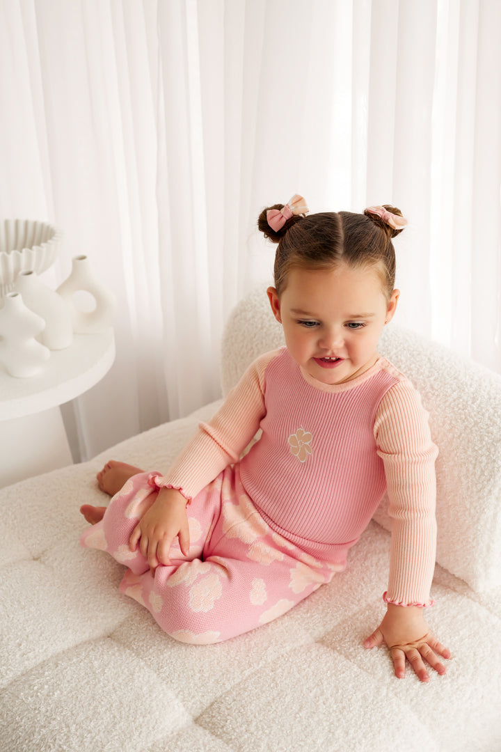 Knitted Bodysuit/Top - Ballet Pink