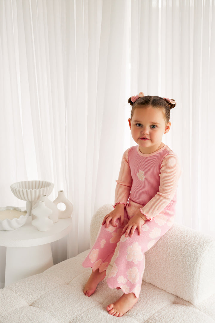 Knitted Bodysuit/Top - Ballet Pink