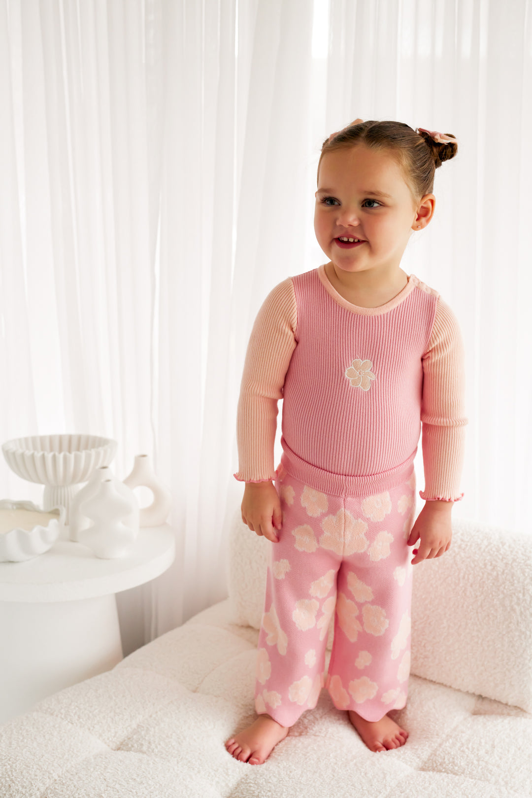 Knitted Wide Leg Pants - Belle