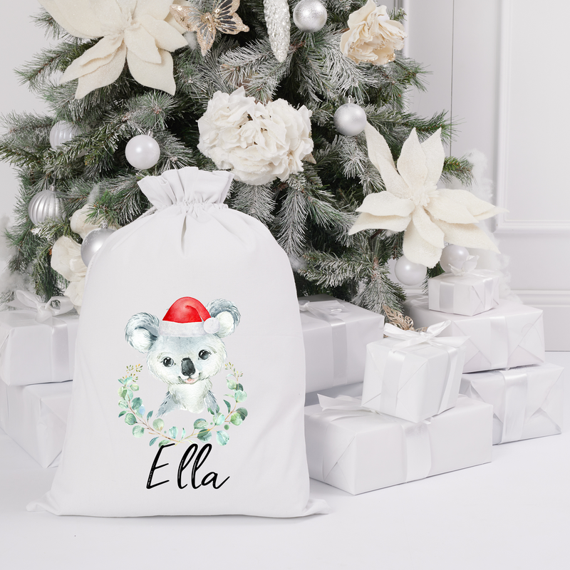 Santa Sack - Koala - Custom Name