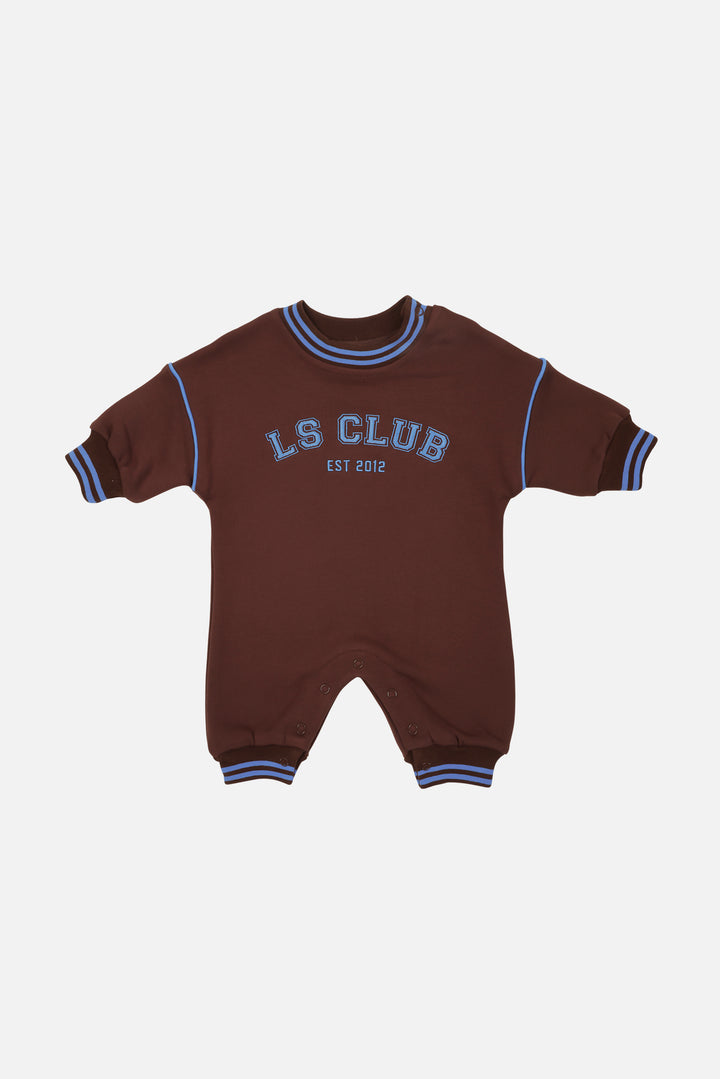 Crew Logo Romper - Chocolate