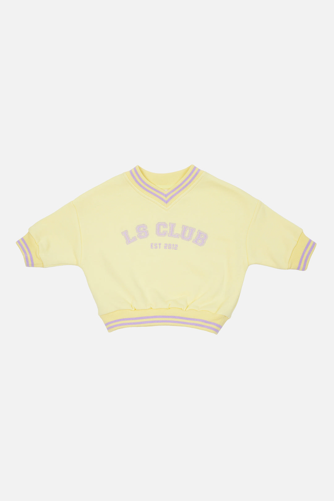 V Neck Logo Jumper - Yellow
