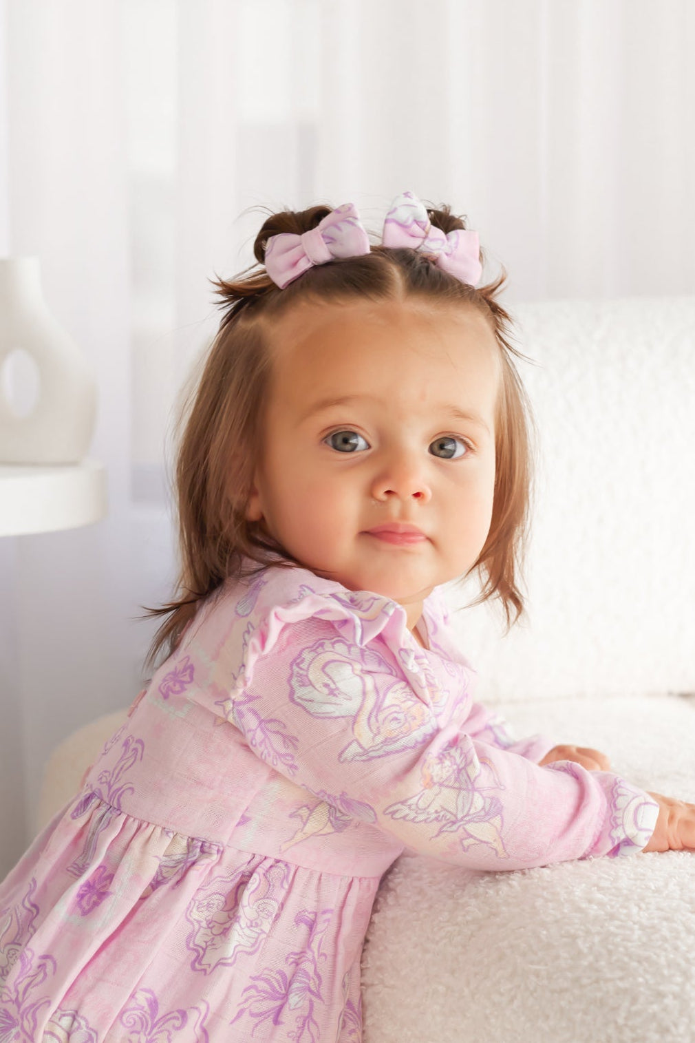 Muslin Mini Bows - Swan
