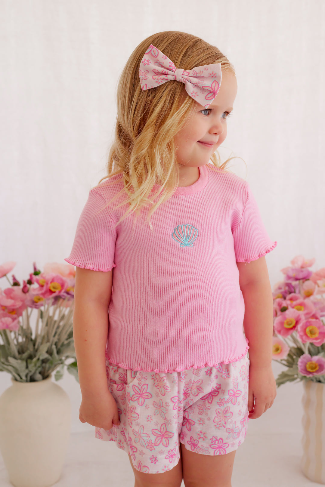 Classic Ribbed Tee - Bloom