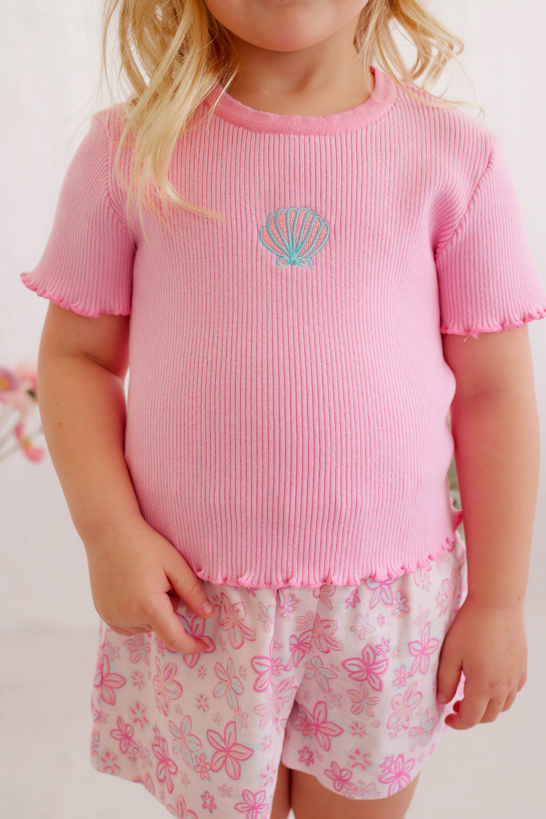 Classic Ribbed Tee - Bloom