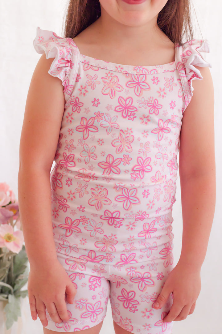 Floral Flutter Singlet - Luella