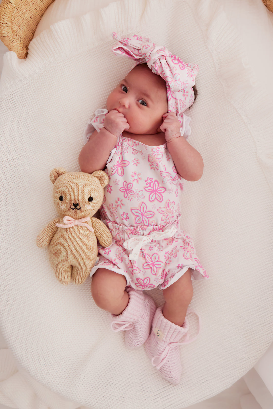 Floral Singlet & Shorties Set - Luella