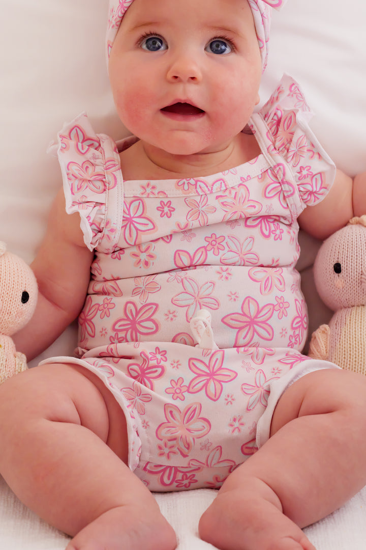 Floral Singlet & Shorties Set - Luella