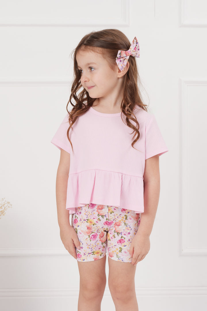 Cozy Ruffle Top - Pink Lemonade