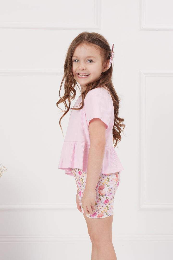 Cozy Ruffle Top - Pink Lemonade