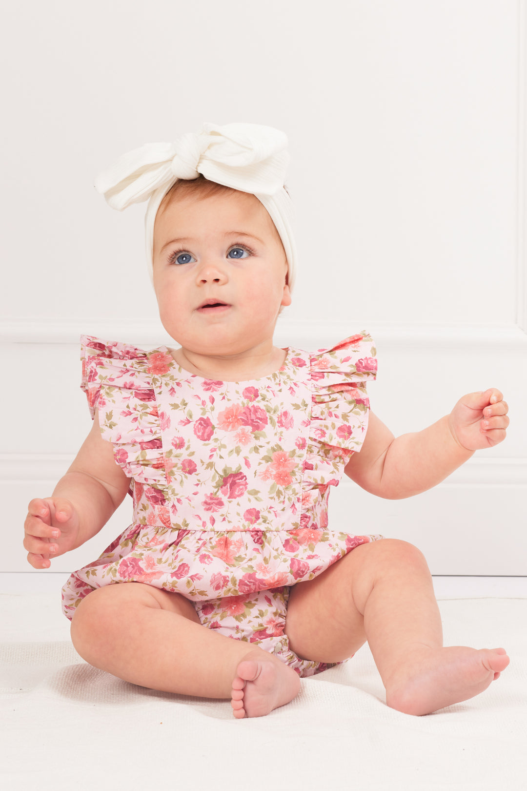 Ruffle Zipper Romper - Rachael