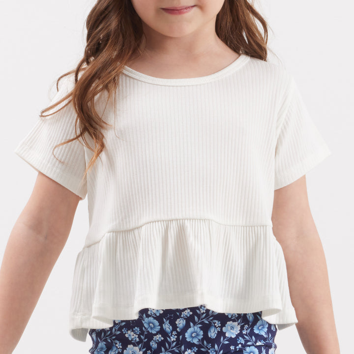 Cozy Ruffle Top - Coconut
