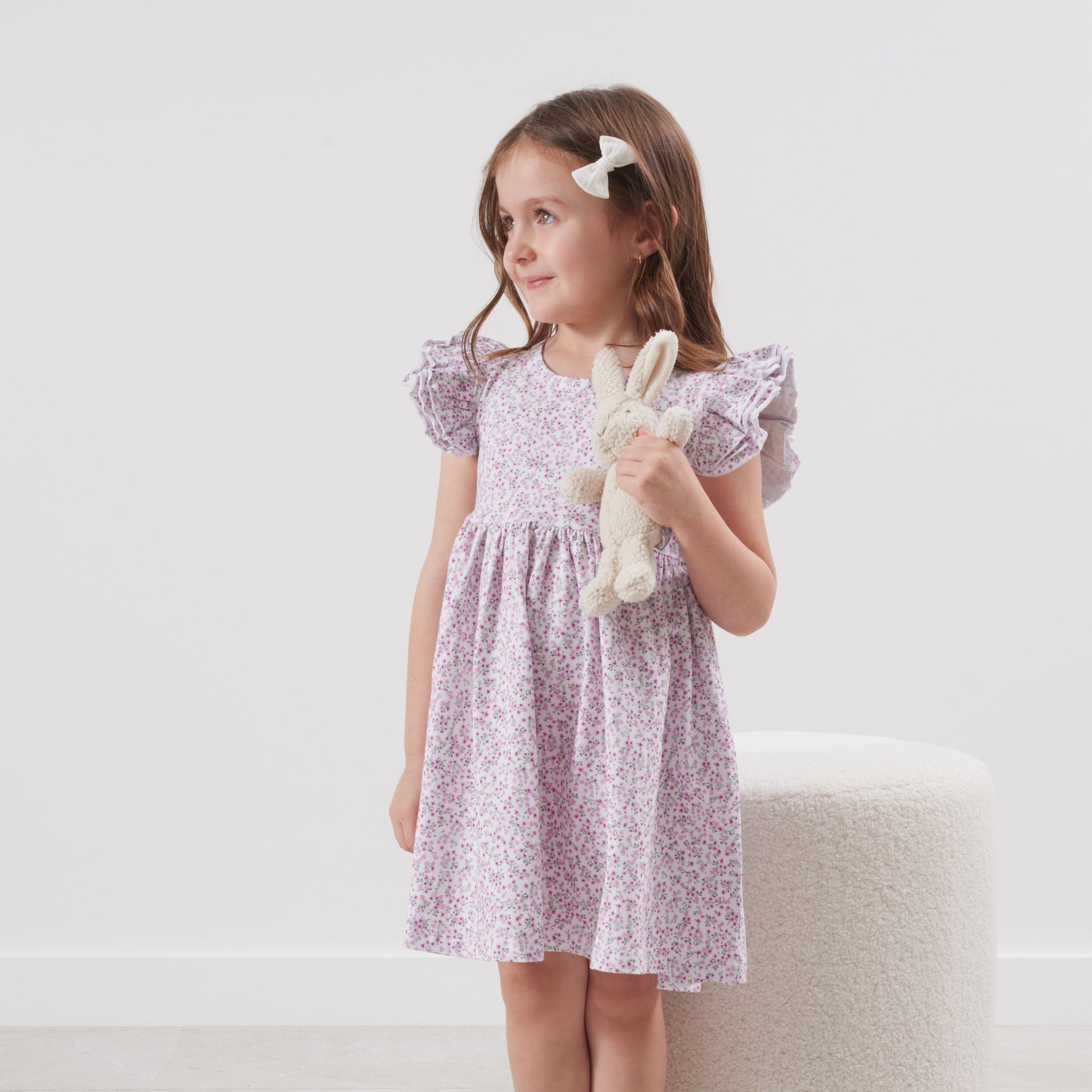 Short Sleeve Swing Dress - Violetta