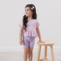 Ruffle Waffle Top - Sweetest Lilac