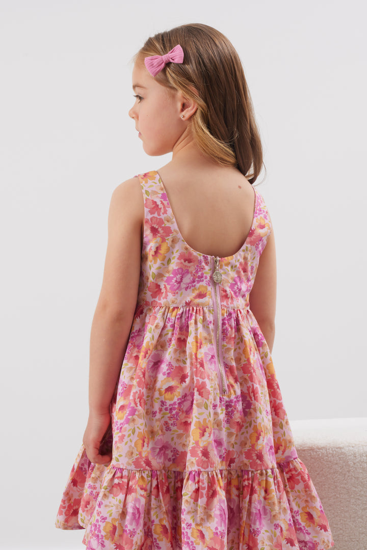 Ruffle Zipper Dress - Capri