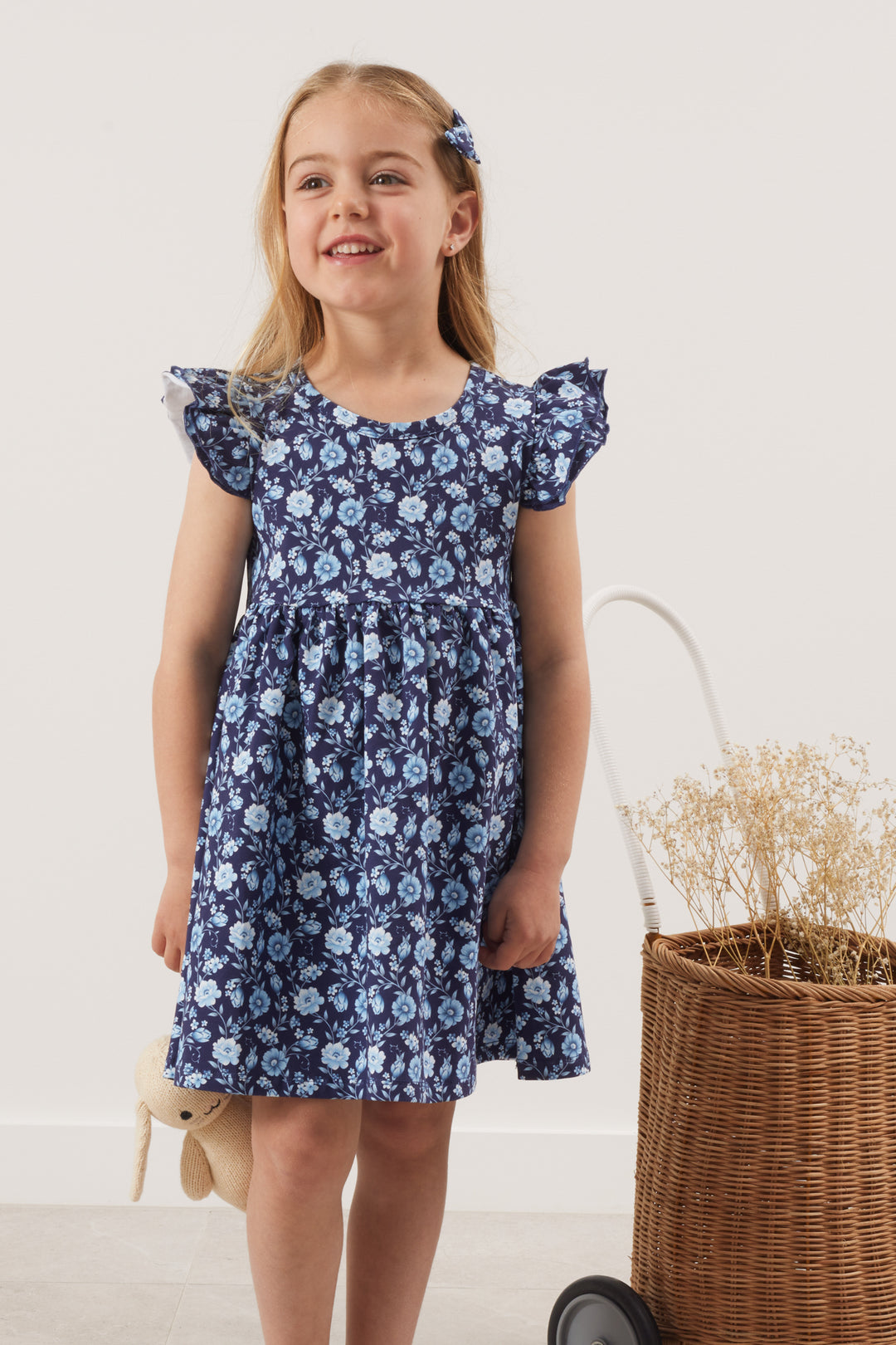 Short Sleeve Swing Dress - Cleo La Sienna Couture Short Sleeve Swing Dress - Cleo La Sienna Couture
