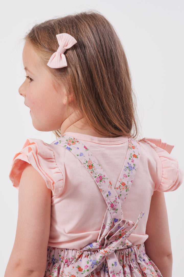 Floral Pinafore Dress - Erica