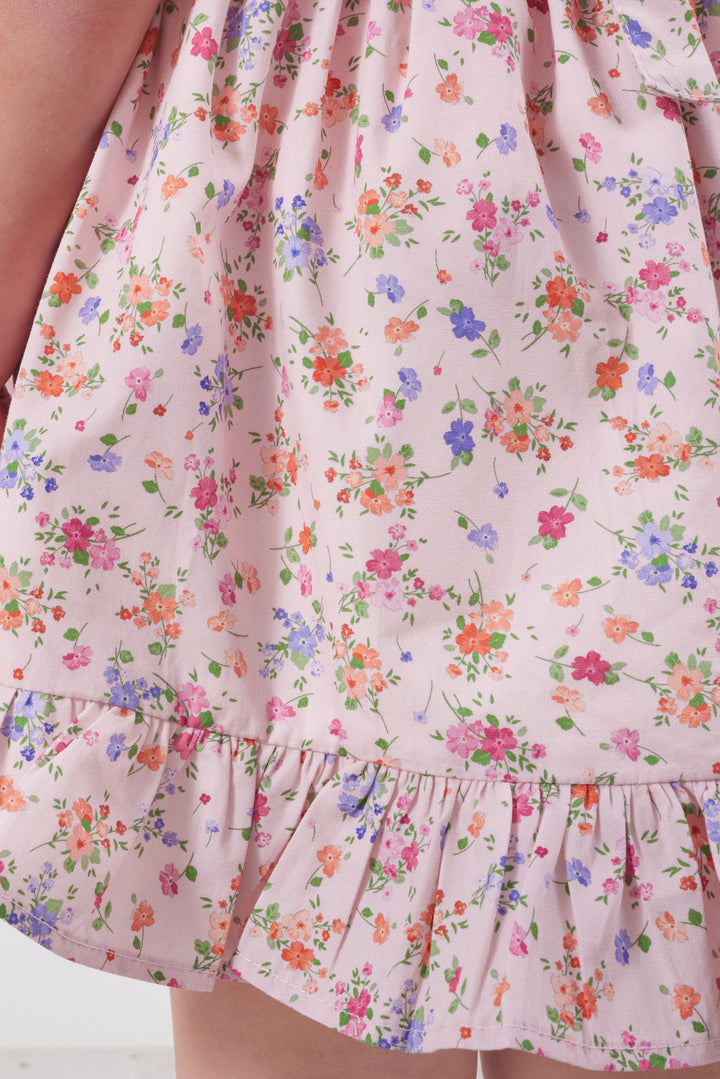 Floral Pinafore Dress - Erica