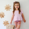 Waffle Ruffle Top - Sweetest Lilac