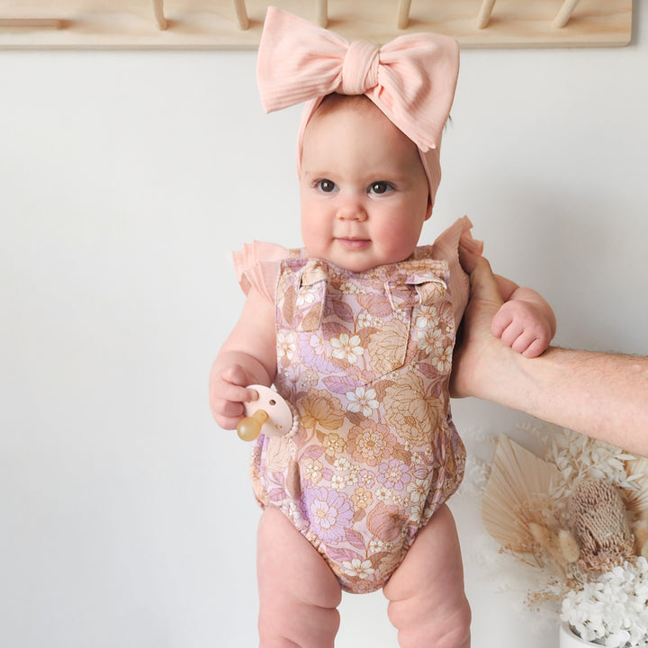 Floral Overall Romper - Lainey