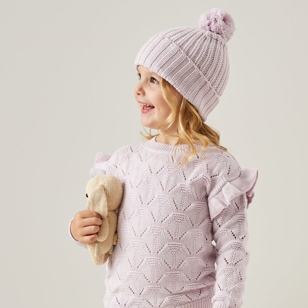 Jessie Flutter Knit - Lilac Blossom