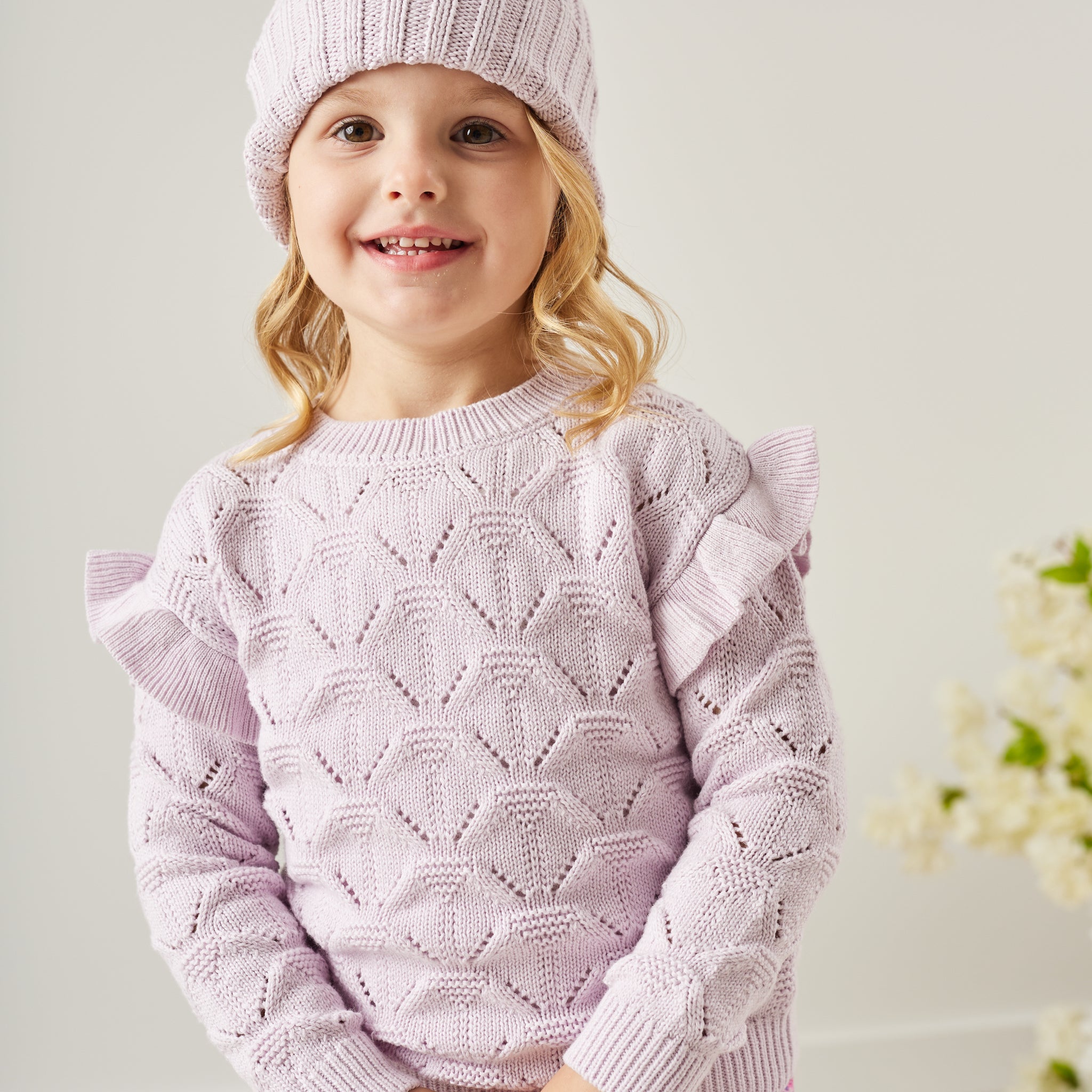 Jessie Flutter Knit - Lilac Blossom