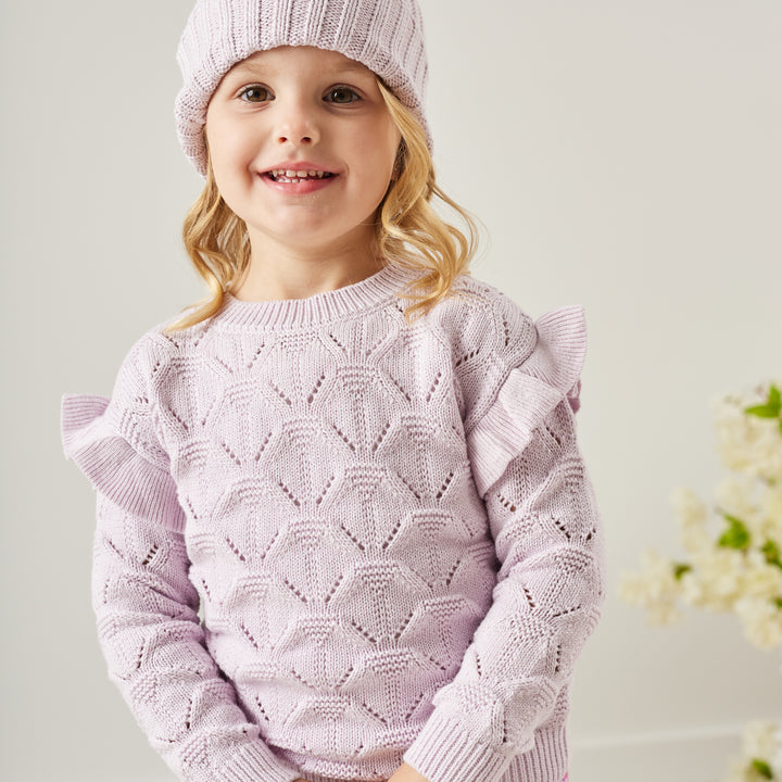 Jessie Flutter Knit - Lilac Blossom