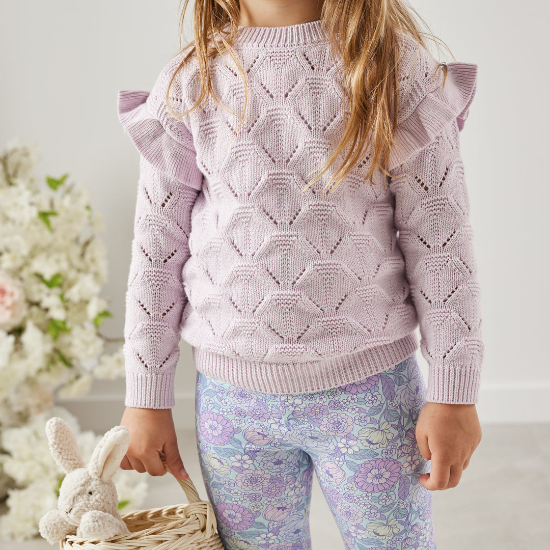 Jessie Flutter Knit - Lilac Blossom