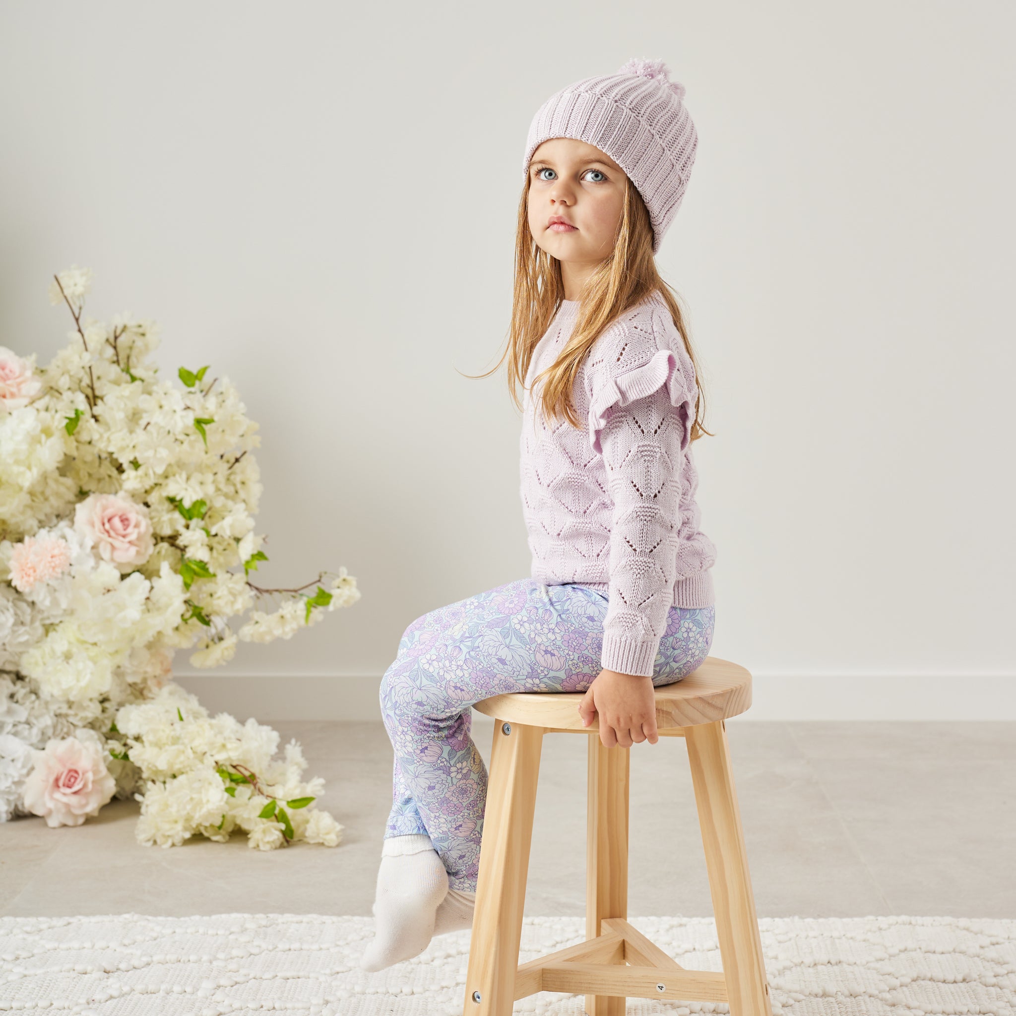 Jessie Flutter Knit - Lilac Blossom