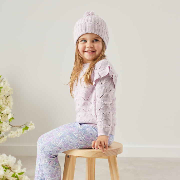 Jessie Flutter Knit - Lilac Blossom